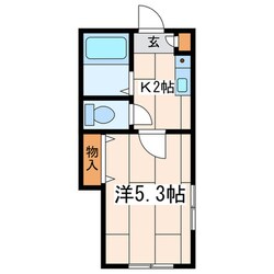 カーサミアＫの物件間取画像